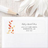 Herbst Wasserfarben-Blätter Foliage Wedge Chic (Insitu)