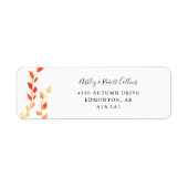 Herbst Wasserfarben-Blätter Foliage Wedge Chic (Vorne)