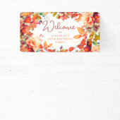 Herbst Wasserfarbenflora 50. Geburtstag Banner (InSitu)