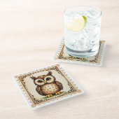 Herbst-Watcher Glasuntersetzer (Schrägansicht)