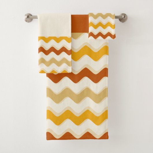 Herbst-Wavy-Linie Badhandtuch Set (Insitu)