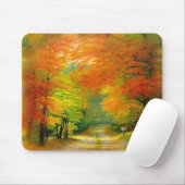 Herbst-Weg Mousepad (Mit Mouse)