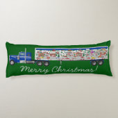 Herbst/Weihnachten LRT Village auf Big Rig Seitenschläferkissen (Rückseite)