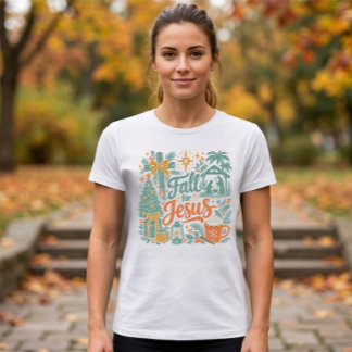 Herbst-Weihnachts-Feier „Fall für Jesus“ Tri-Blend Shirt