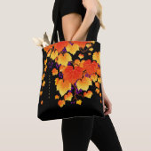 Herbst Weinrebe Orange Gold Blätter Tasche (Von Nahem)