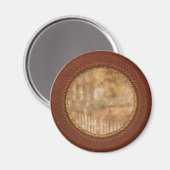 Herbst - Weißer Zaun Magnet (Vorderseite/Rückseite)