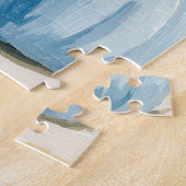 Herbst Weißkatze mit Pumpkins Puzzle (Seite)