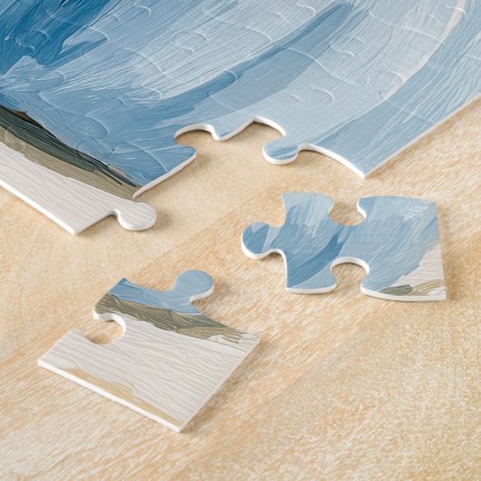 Herbst Weißkatze mit Pumpkins Puzzle (Seite)