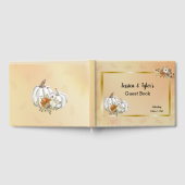 Herbst Weißkürbis-Hochzeit Gästebuch (Voll)