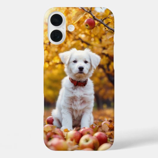 Herbst Welpe Bliss iPhone 16 Fall Case-Mate iPhone Hülle (Rückseite)