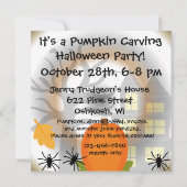 Herbst-Werwolf-Halloween-Party Einladung (Rückseite)