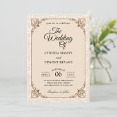 Herbst Western Land Hochzeitseinladungen Einladung (Stehend Vorderseite)