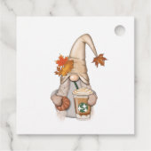 Herbst Whimsical Nordic Harvest Gnomes Gefallen Geschenkanhänger (Rückseite)