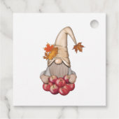 Herbst Whimsical Nordic Harvest Gnomes Gefallen Geschenkanhänger (Rückseite)
