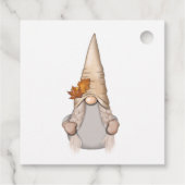 Herbst Whimsical Nordic Harvest Gnomes Geschenkanhänger (Rückseite)