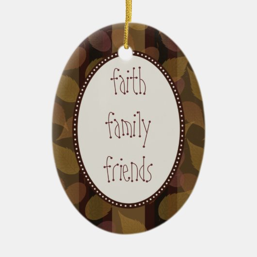 Herbst-Whisper-Ornament Keramik Ornament (Vorne)