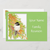 Herbst, Wiedersehen einladen, Natur, Vögel Einladung (Vorne/Hinten)