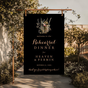 Herbst Wild Probe-Dinner willkommen Poster