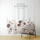 Herbst Wildblume Baby Showkabine Foto Wandteppich (Beispiel)