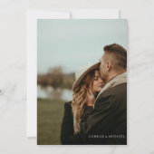 Herbst-Wildblume Boho Wedding Einladung (Rückseite)