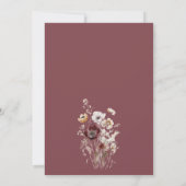 Herbst-Wildblume Einladung (Rückseite)