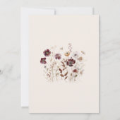 Herbst-Wildblume Einladung (Rückseite)