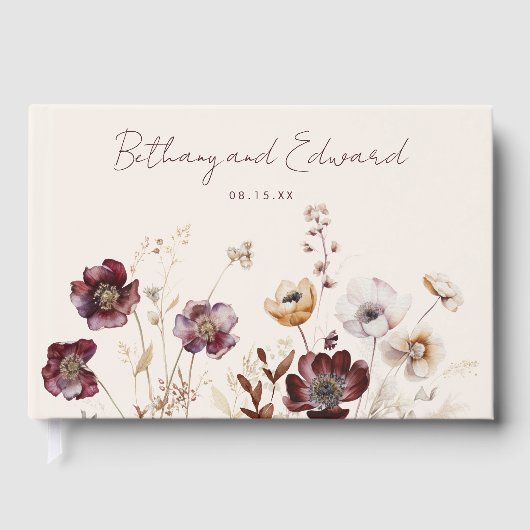 Herbst-Wildblume Gästebuch (Vorderseite)