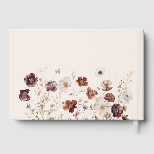 Herbst-Wildblume Gästebuch (Rückseite)