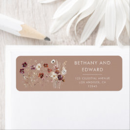 Herbst-Wildblume Meadow Taupe Hochzeit