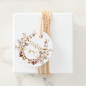 Herbst Wildblume Minimalistisch Elegante Babydusch Geschenkanhänger (Beispiel)