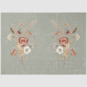 Herbst Wildblume Pampas Grass Sage Green Decoupage Seidenpapier (Vorderseite)