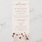 Herbst-Wildblume Programm (Vorderseite)