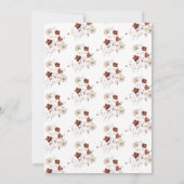 Herbst Wildblume Pumpkin Baby Dusche Einladung (Rückseite)