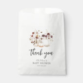 Herbst-Wildblumen-Baby-Party Geschenktütchen (Vorderseite)
