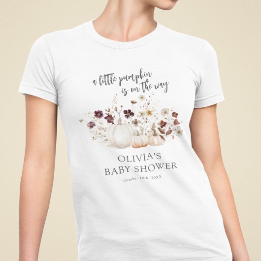 Herbst-Wildblumen-Baby-Party Tri-Blend Shirt