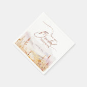 Herbst-Wildblumen-Berg-Rustikale-Braut-Party Serviette (Ecke)