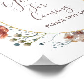 Herbst Wildblumen Danke, dass Sie kommen Gefallen- Poster (Ecke)