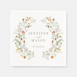 Herbst Wildblumen Garten Hochzeit im Herbst Serviette