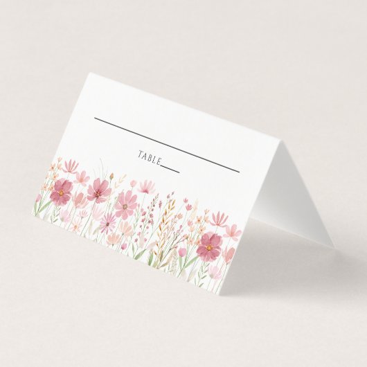 Herbst Wildblumen Hochzeit (Vorderseite)