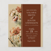 Herbst-Wildblumen Hochzeit in einem (Vorderseite)