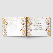 Herbst-Wildblumen Hochzeitsbuch Gästebuch (Voll)