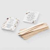 Herbst-Wildblumen-Hochzeitsprogramm Fächer (Non-assembled)