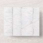 Herbst-Wildblumen-Trauung All In One Einladung (Rückseite)