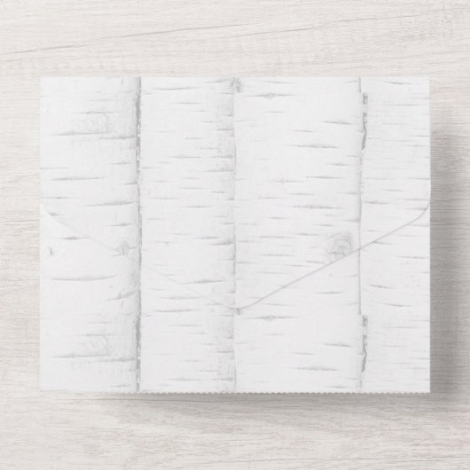 Herbst-Wildblumen-Trauung All In One Einladung (Rückseite)