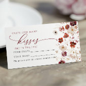 Herbst Wildblumen Wie viele Kisses Showspielkarte Platzkarte