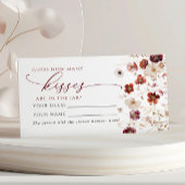 Herbst Wildblumen Wie viele Kisses Showspielkarte Platzkarte