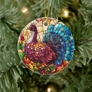 Herbst-Wildleben Keramik Ornament