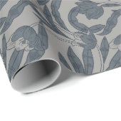 Herbst-William-Morris-Stil-Muster Geschenkpapier (Rolleneckpunkt)