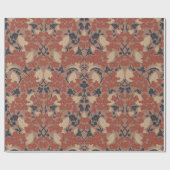 Herbst-William-Morris-Stil-Muster Geschenkpapier (Flach)