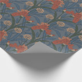 Herbst-William-Morris-Stil-Muster Geschenkpapier (Ecke)